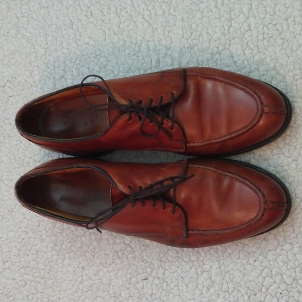 Allen Edmonds Bradley Leather Norwegian Split Toe Derby Shoes (Made in USA) 9.5D - Picture 15 of 15